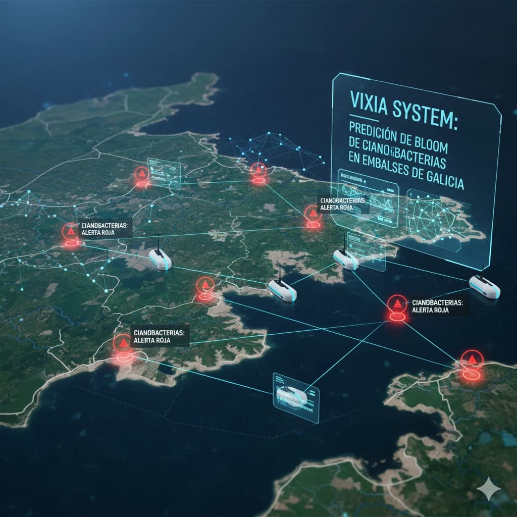 Sistema de alertas y monitoreo de embalses en Galicia